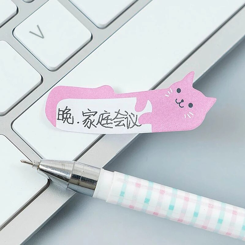 240 listova/paket Kawaii Cat Index Ljepljive bilješke Ušivanje Bilježnica Naljepnice Slatki podsjetnik DIY pribor Pribor za studentski dnevnik