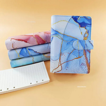 A6 Marble Colorful Money Budget Planner Binder Envelopes Cash Notebook for Budgeting Money Organizer for Budget Binder
