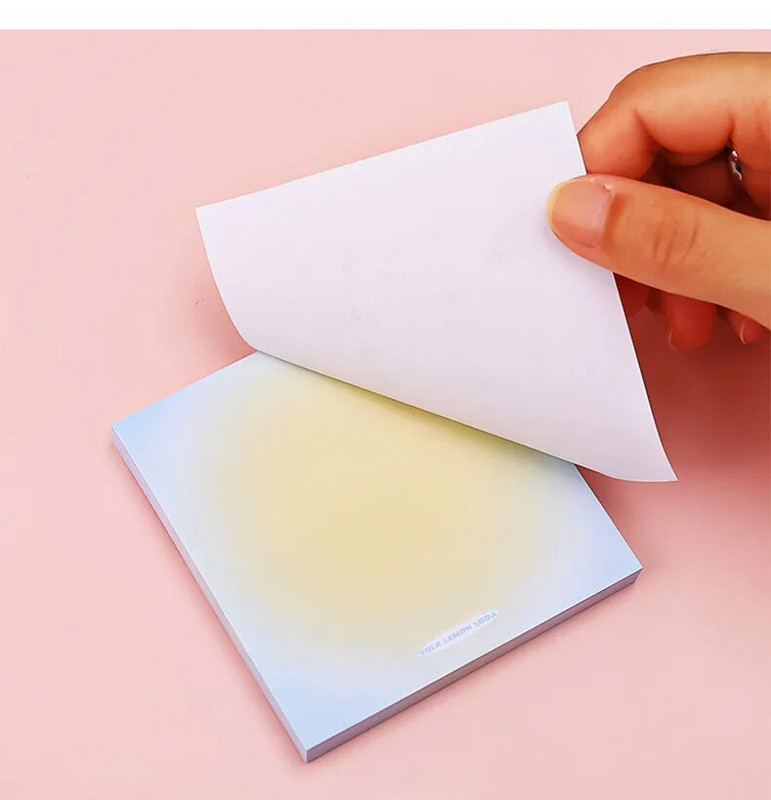 Yatniee 50 lehte gradient ühevärviline kleepuvad märkmed postitati Märkmik märkmed õpilastele sõnum Kleepmärkmik Kontor Kooli staatus