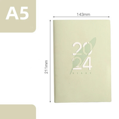 Kawaii 2024 märkmik 365 päeva eelarve planeerija päevik päeviku planeerija märkmik Päevakorra korraldaja Hispaania tõhususe märkmikukontor