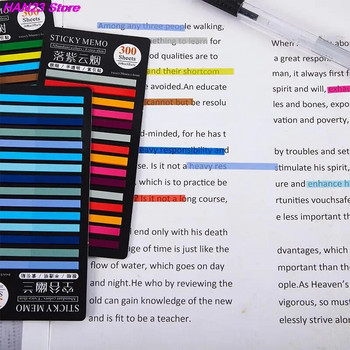 2023 Kawaii 300 φύλλα Rainbow Color Memo Pad Αυτοκόλλητο σημειωματάριο από χαρτί Σημειωματάριο Σημειωματάριο σελιδοδείκτη Σχολικά προμήθειες Χαρτικά