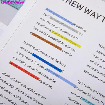 2023 Kawaii 300 листа Подложка за бележки с цвят на дъгата Лепящи бележки Хартиен стикер Бележник Отметка Ученически пособия Канцеларски материали