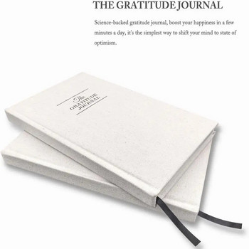 Дневникът на благодарността 5-минутен дневник Ежедневна тетрадка за повече щастие, оптимизъм, утвърждение, размисъл График за пробиване