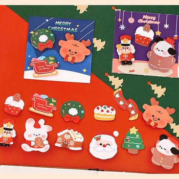 60 φύλλα Cartoon Merry Christmas Sticky Notes Υπόμνημα μαθητή Βιβλίο επισκεπτών DIY Εγχειρίδιο Διακόσμηση Αυτοκόλλητα Χαρτικά