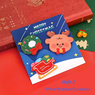 60 lehte Multifilm Häid jõule Kleepmärkmed Tudengite memo Külalisteraamat DIY käsiraamat Kaunistuskleebised Kirjatarbed