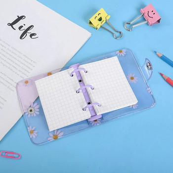 Mini 3 Hole Daisy Binder Note Planner Organizer Notebook Journal Diary Ring Binder School Supplies Kawaii