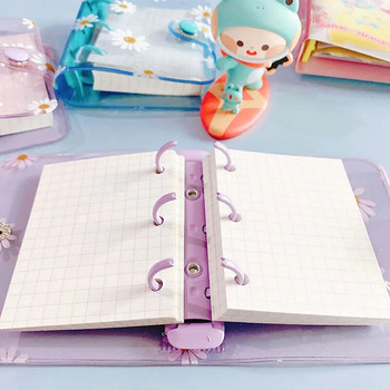 Mini 3 Hole Daisy Binder Note Planner Organizer Notebook Journal Diary Ring Binder School Supplies Kawaii
