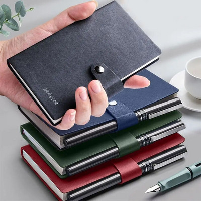 PU borító A7 Mini Notebook Hordozható Zseb Jegyzettömb Naplókönyv Kézírás Szókönyv Jegyzettömb Irodai Diákiskola Irodaszerek