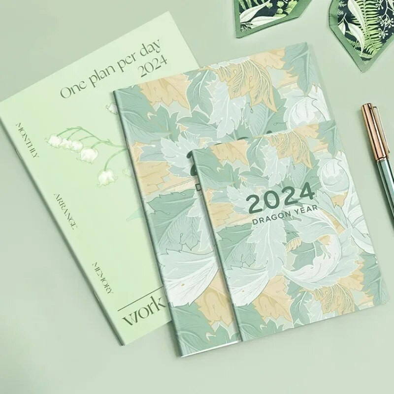 2024 A4 A5 Kalender Päevakava Planeerija Märkmik 365 päeva Ajad Korraldaja Kirjutusplokid Märkmik Päevik Nädala eesmärkide harjumuse kontrollnimekiri