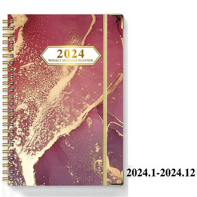 2024 A5 Planner Märkmiku päevik Nädala planeerija Päevakava Eesmärk Harjumus Ajakava Ajakiri Märkmikud Kirjatarbed Kontoritarbed