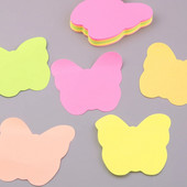 MOTARRO 100 lehte kleepuvad märkmed liblika kujuga kaasaskantav memo kaunistus väljalõigete paber loominguline statsionaarne