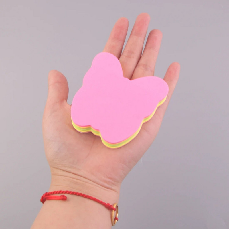 MOTARRO 100 lehte kleepuvad märkmed liblika kujuga kaasaskantav memo kaunistus väljalõigete paber loominguline statsionaarne