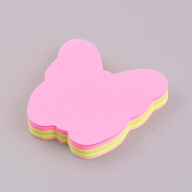 MOTARRO 100 lehte kleepuvad märkmed liblika kujuga kaasaskantav memo kaunistus väljalõigete paber loominguline statsionaarne