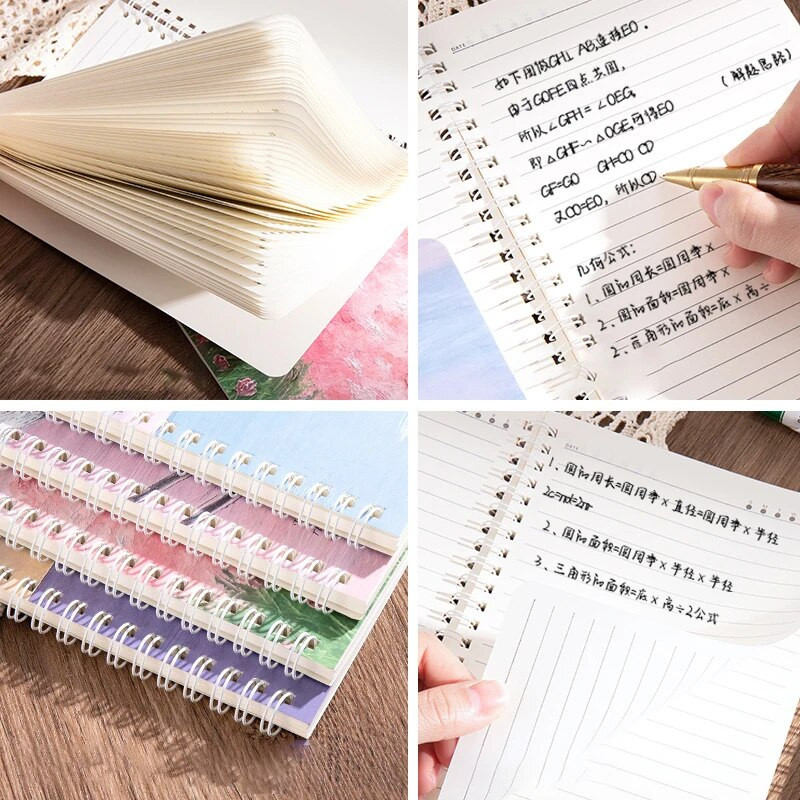 Ins Õlimaal Maastik A5 mähisega märkmik õpilastele igapäevaste ajakirjade planeerija märkmik Kawaii kirjatarvete kingitus kooli kontoritarbed