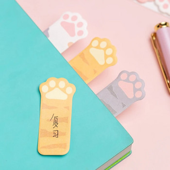 120 φύλλα/συσκευασία Cute Cat Claw Stitching Notepad Αυτοκόλλητα σημειωματάριο Υπόμνημα DIY Kawaii Stationery Student Diary Supply