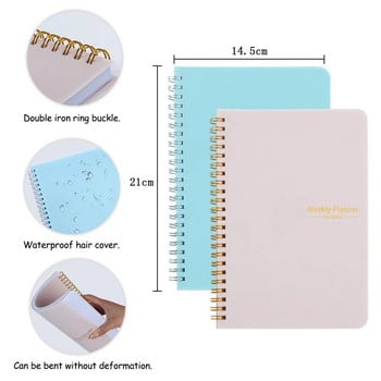 2023 Weekly Planner Agenda A5 Notebook Planner Pouch 52 Weeks Planner Schedules Γραφική ύλη Σχολική προμήθειες γραφείου Χαρτικά