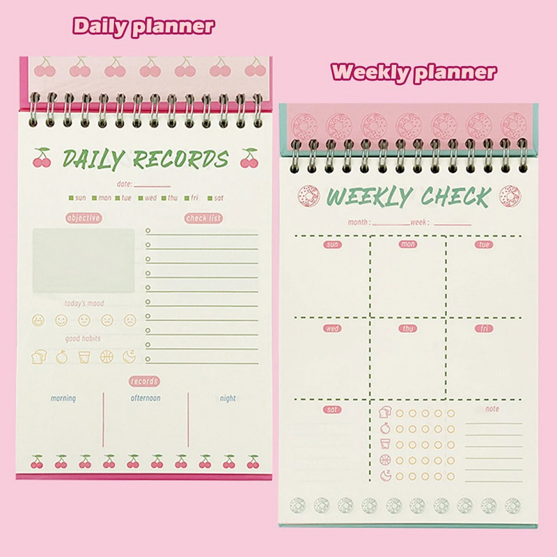 Dnevni/tjedni planer zavojnice 120 listova Dnevni red Dnevnik Pribor za 2023. Školski pribor za učenje za učenike Povratak u školu