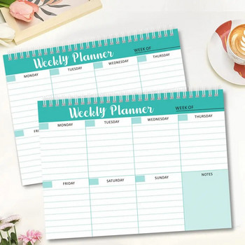Σχεδιασμός πηνίου Daily Planner Weekly Planner Σημειωματάριο Ραντεβού Υπενθυμίσεις Σημειωματάριο για Γραφείο Οικιακού Σχολείου