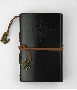 Retro spiralinės užrašų knygelės dienoraštis Bloknotas Vintažiniai piratų inkarai PU odinė užrašų knygelė Keičiamos raštinės reikmenys Dovanų keliautojo žurnalas