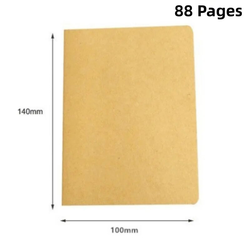 Σημειωματάριο A6 Retro Blank Paper Diary Blank Sketchbook for Graffiti Painting Σχέδιο Μαύρο εξώφυλλο 88 Σελίδες Γραφείο Σχολική γραφική ύλη