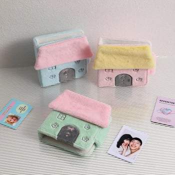 New Kawaii House shape Series Furry 3 Inch Kpop Photocards Binder Book Idol Photo Cards Album Collection Книга