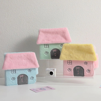 New Kawaii House shape Series Furry 3 Inch Kpop Photocards Binder Book Idol Photo Cards Album Collection Book