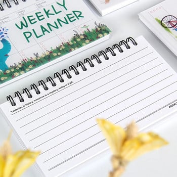 2023 Νέο Spiral Daily Planner για μαθητή Office Notepad School Εβδομαδιαίο πρόγραμμα προγραμματισμού