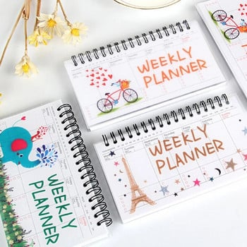 2023 Νέο Spiral Daily Planner για μαθητή Office Notepad School Εβδομαδιαίο πρόγραμμα προγραμματισμού