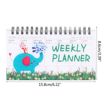 2023 Νέο Spiral Daily Planner για μαθητή Office Notepad School Εβδομαδιαίο πρόγραμμα προγραμματισμού