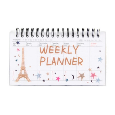 2023 Νέο Spiral Daily Planner για μαθητή Office Notepad School Εβδομαδιαίο πρόγραμμα προγραμματισμού
