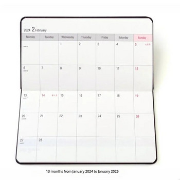 A6 Notebook 2024 Agenda Planner Ins Style Journal Дневник Органайзер График Подложки за писане Училищни канцеларски материали Офис консумативи