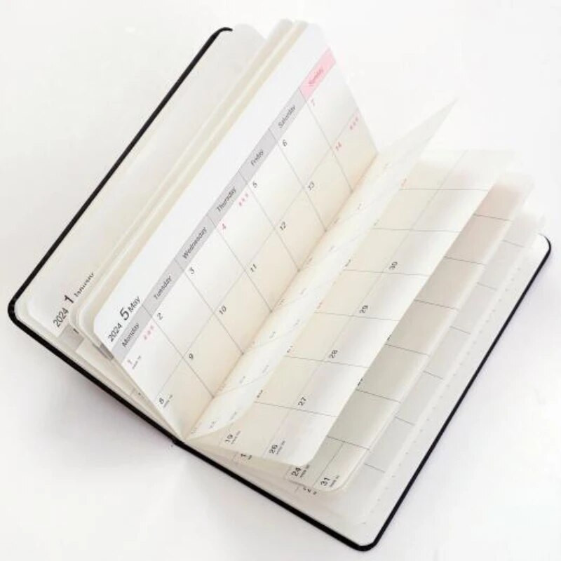 A6 märkmik 2024 Agenda Planner Ins Style Journal Päevik Korraldaja Ajakava kirjutusplokid Kooli kirjatarbed Kontoritarbed