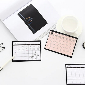 1PC 30 листа Creative Simple Weekly Planner Flamingo Book Настолен график Месечен план Разкъсайте бележника Ефективност на работата Резюме