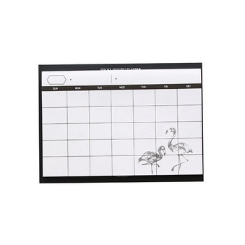 1 ΤΕΜ 30 Φύλλων Creative Simple Weekly Planner Πρόγραμμα μηνιαίου προγράμματος επιτραπέζιου υπολογιστή Βιβλίου Flamingo Tear the Notebook Περίληψη απόδοσης εργασίας