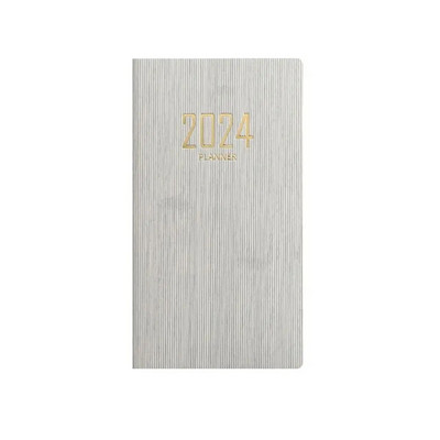 60 lehte tihendab Agenda 2024 Planner kaasaskantav A6 ajakava koostaja Kvaliteetne ärimärkmik kooli kontorisse