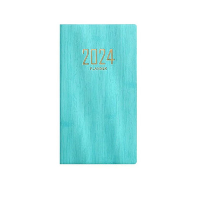 60 lehte tihendab Agenda 2024 Planner kaasaskantav A6 ajakava koostaja Kvaliteetne ärimärkmik kooli kontorisse