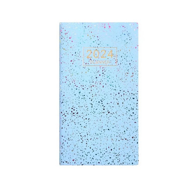 60 lehte tihendab Agenda 2024 Planner kaasaskantav A6 ajakava koostaja Kvaliteetne ärimärkmik kooli kontorisse