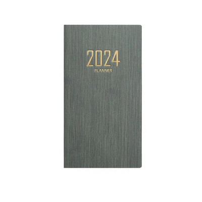 60 lehte tihendab Agenda 2024 Planner kaasaskantav A6 ajakava koostaja Kvaliteetne ärimärkmik kooli kontorisse