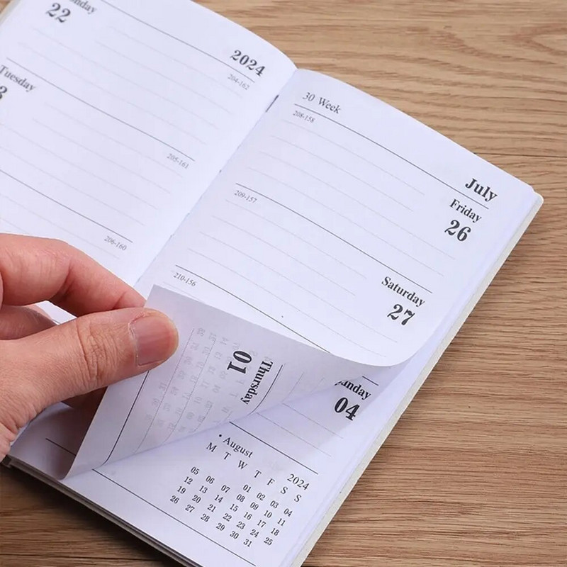 60 lehte tihendab Agenda 2024 Planner kaasaskantav A6 ajakava koostaja Kvaliteetne ärimärkmik kooli kontorisse