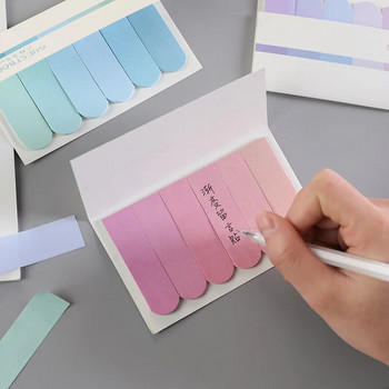 Αναφερόμενα αυτοκόλλητα ταξινομημένες σημειώσεις N φορές αυτοκόλλητα χαριτωμένα δημιουργικά έξι χρώματα μνημόνιο εκμάθησης Ν φορές αυτοκόλλητα ντεγκραντέ