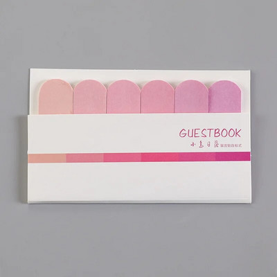 Αναφερόμενα αυτοκόλλητα ταξινομημένες σημειώσεις N φορές αυτοκόλλητα χαριτωμένα δημιουργικά έξι χρώματα μνημόνιο εκμάθησης Ν φορές αυτοκόλλητα ντεγκραντέ