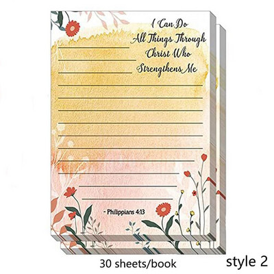 30 lehte värvilised lilled kleepuvad märkmed Märkmik memoülesannete loendi koostaja rebitav memoleht kirjatarbed