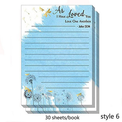 30 lehte värvilised lilled kleepuvad märkmed Märkmik memoülesannete loendi koostaja rebitav memoleht kirjatarbed