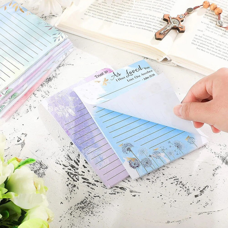 30 lehte värvilised lilled kleepuvad märkmed Märkmik memoülesannete loendi koostaja rebitav memoleht kirjatarbed