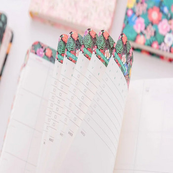 Ins Floral Planner Σημειωματάριο Kawaii Agenda Planner Πρόγραμμα Βιβλίων Προϋπολογισμός Οργανωτή Σημειωματάριο Ημερολόγιο Κορεατικά επιστολόχαρτα προμήθειες γραφείου