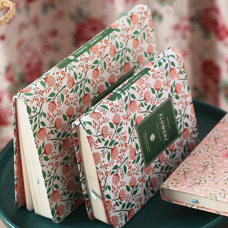 Ins Floral Planner märkmik Kawaii Agenda Planner Eelarve Raamat Ajakava Korraldaja Päevik Märkmik Korea kirjatarbed Kontoritarbed