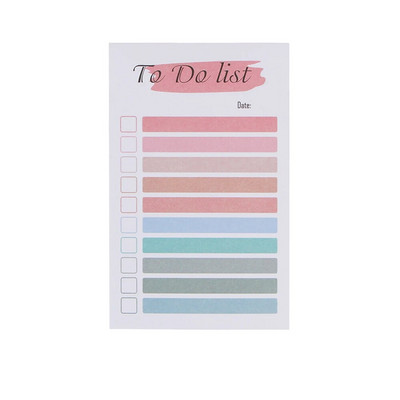 50 lapų vaivorykštės darbų sąrašas Lipnių užrašų bloknotas Atminimų planuotojas Nuplėšiamas užrašų bloknotas raštinės reikmenys