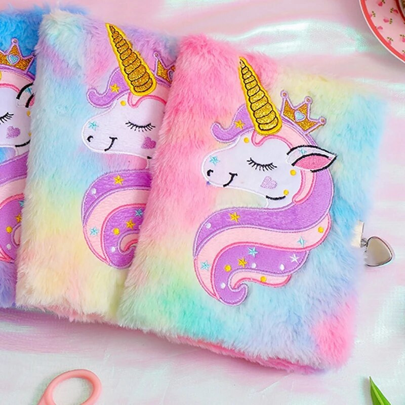 Multikas armas ükssarvikumärkmik, lukuga käsiraamatupäevikuraamat õpilastele õpilaste kooli visandiraamatu kirjatarvete kingitus