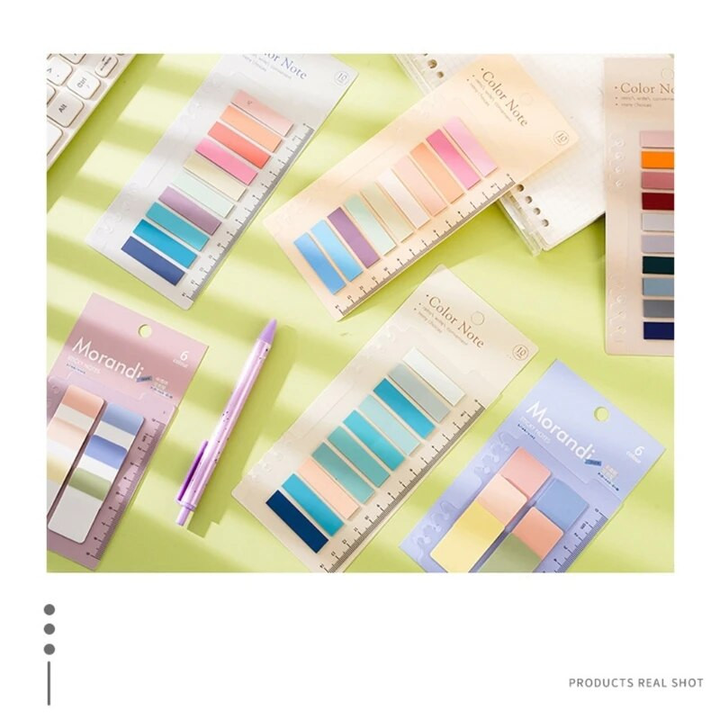 Σελίδες-δείκτες αδιάβροχες κολλώδεις καρτέλες ευρετηρίου Διαφανείς σημαίες σελίδας Σχολικά είδη