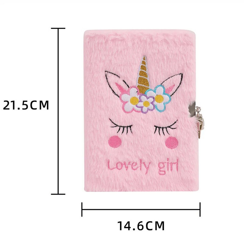 A5-kujuline multikas armas ükssarvikmärkmik, lukuga käsiraamatupäevikuraamat õpilastele õpilaste kooli visandiraamatu kirjatarvete kingitus